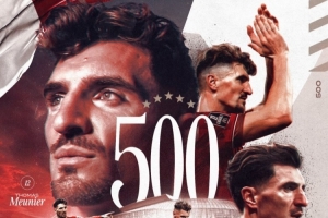 里程碑达成！托马斯·穆尼耶职业生涯出场数达到500场