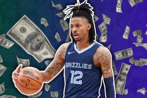 钱得了！莫兰特近三个赛季打一场比赛就能赚140万美元！