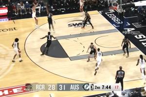 杨瀚森背身单打勾手 随后再射三分！连得5分！目前5中5砍12分