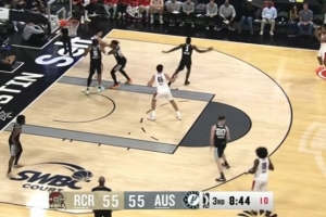 G联赛的约老师！杨瀚森弧顶发牌+inside out 连送助攻盘活全队