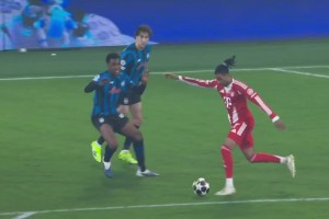 拜仁5-0造惨案！亚特兰大防守形同虚设！奥利赛内切破门双响！