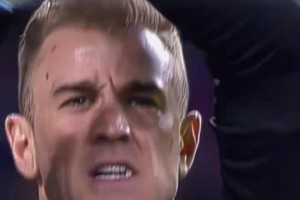 想进得是神仙球！名场面：乔哈特高接抵挡巅峰MSN的射门！