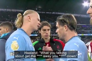 有谁注意到？当哈兰德满口爆粗时本怀特准备要干架了